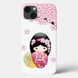 Primavera Kokeshi Doll - Garota Geisha Japonesa Bo
