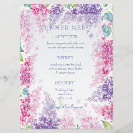 Primavera Lilac Flower Blossom-Floral Menu Casamen
