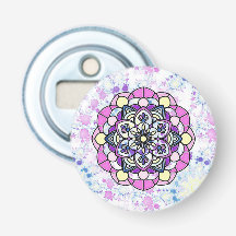 Primavera Mandala Botão Aberto