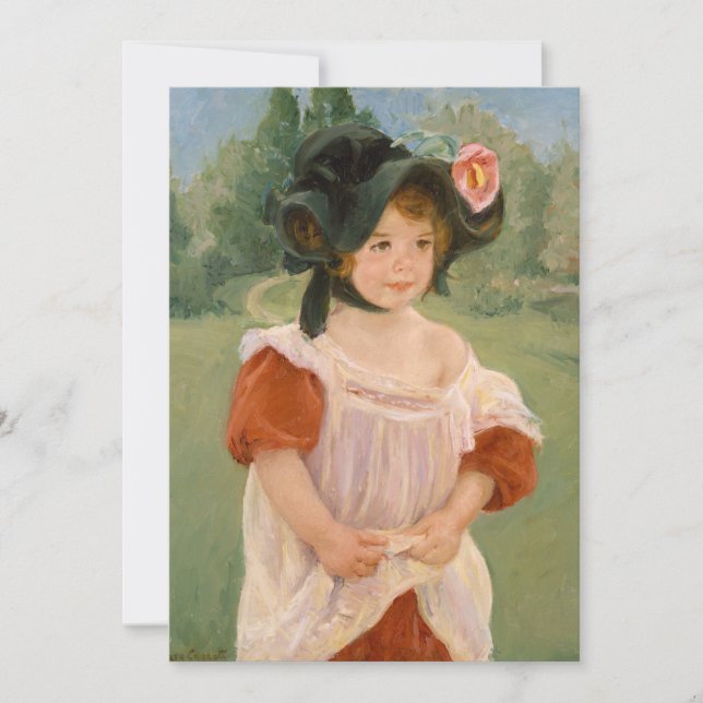 Primavera: Margot em um jardim | Mary Cassatt (Frente)