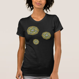 Primavera Nouveau Camiseta Escuro das Mulheres