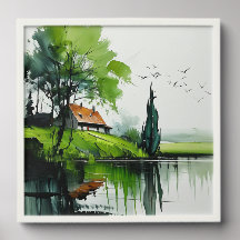 Primavera pelo lago: Paisagem -