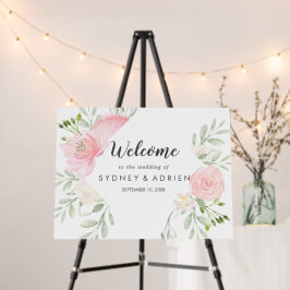 Primavera Peony Weding Welcome Foam Conselho