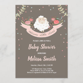 Primavera pequeno do rosa do convite do chá de