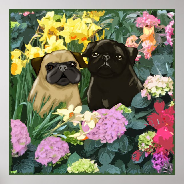 Primavera Pugs Poster (Frente)