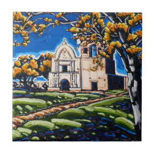 primavera Shadows at Tumacacori azulejo de arte