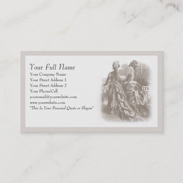 Primavera Stroll - Cartão de visita (Frente)