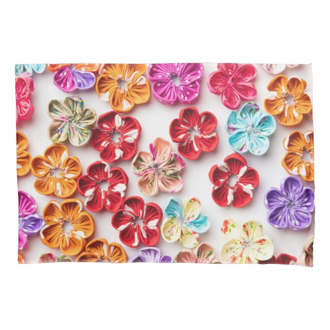 Primavera tecido com costura manual Flores multico (Frente)