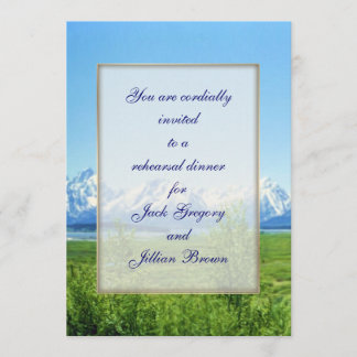 Primavera Tetons Convite para janto de ensaio WEDD