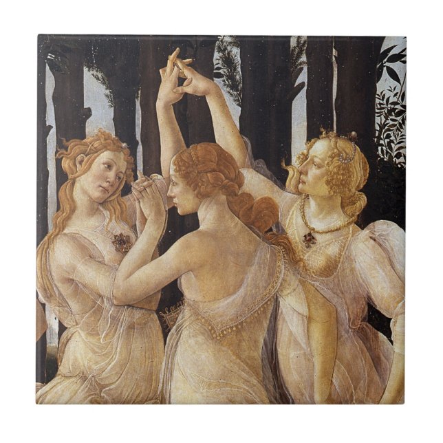 Primavera, Três Graves de Sandro Botticelli (Frente)