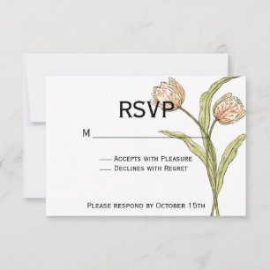 Primavera Tulip RSVP (totalmente personalizável)