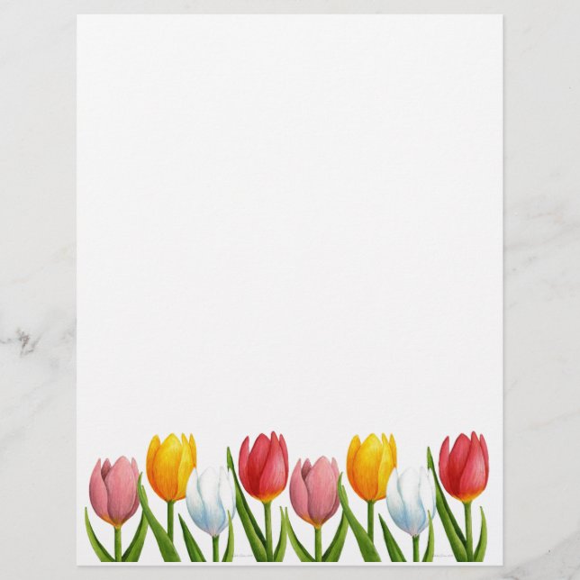 Primavera Tulipas Letterhead (Frente)