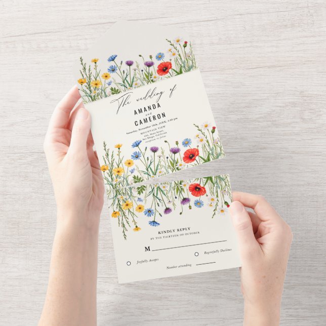 Primavera Wild Flower Meadow Wedding (Tearaway)