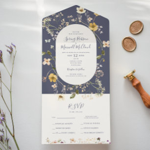 Primavera Wildflower Selo Roxo E Envio