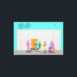 Primaveras de Palma Atômica Impressão de Tela Esti<br><div class="desc">Vocês são convidados para o evento social do ano com este Partido Stewardess Primaveras da Palma Atômica, design de tela estendida. Junte-se a estas três companhias de aviação vintage de companhias aéreas rivalistas, enquanto elas fazem o check-in no seu hotel de breezy Block de 1960. Um dos belos fabulosamente atarefados...</div>