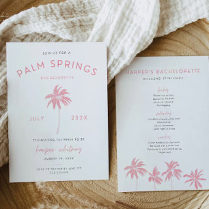 Primaveras de Palma Convite de Bachelorette Itiner
