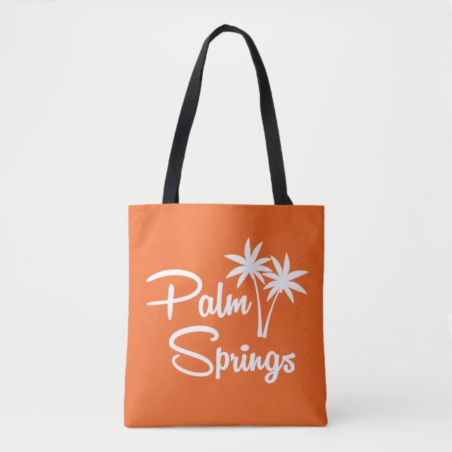 Primaveras Palm Meio século Moderno Tote Bag (Frente)