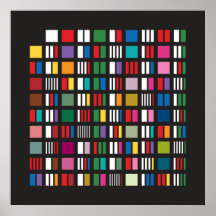 Prime Factor Poster - Black