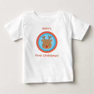 Primeira camisa do Xmas Rudolf T do Natal