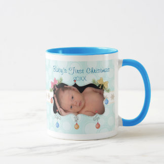 Primeira caneca de Natal do bebê