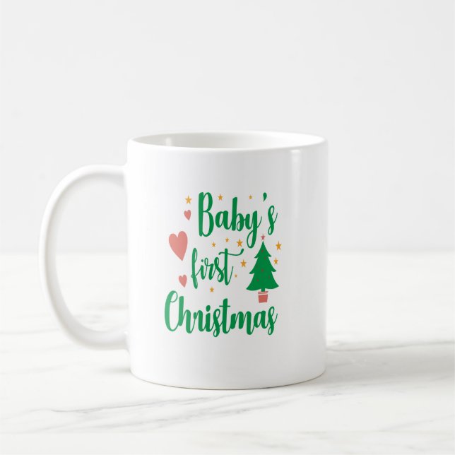 Primeira caneca de Natal do bebê (Esquerda)