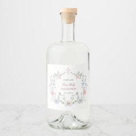 Primeira Comunhão do Quadro Floral Elegante