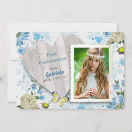 Primeira Comunhão Floral | Convites de Foto