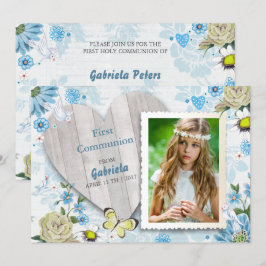 Primeira Comunhão Floral | Convites de Foto
