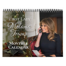 Primeira Dama Melania Trump 2027 Foto Calendário M
