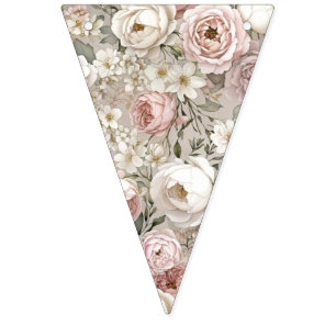 Primeira Flor Baby Shower Estandarte Bandeira