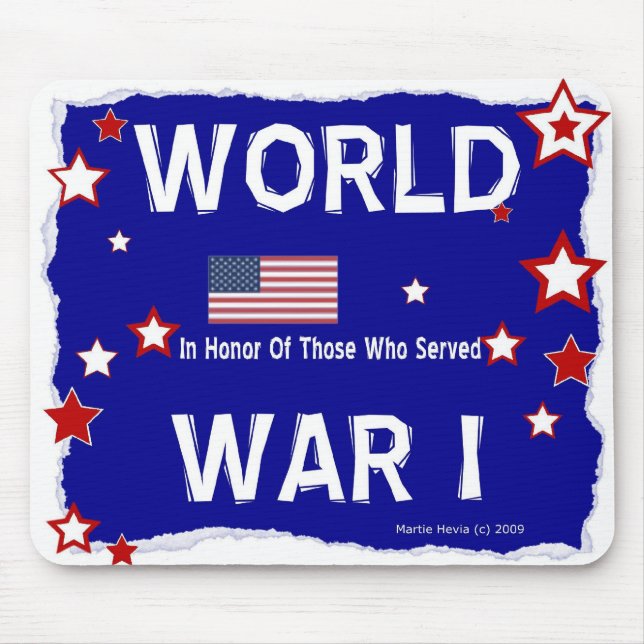 Primeira Guerra Mundial - Em Honra - Mousepad (Frente)