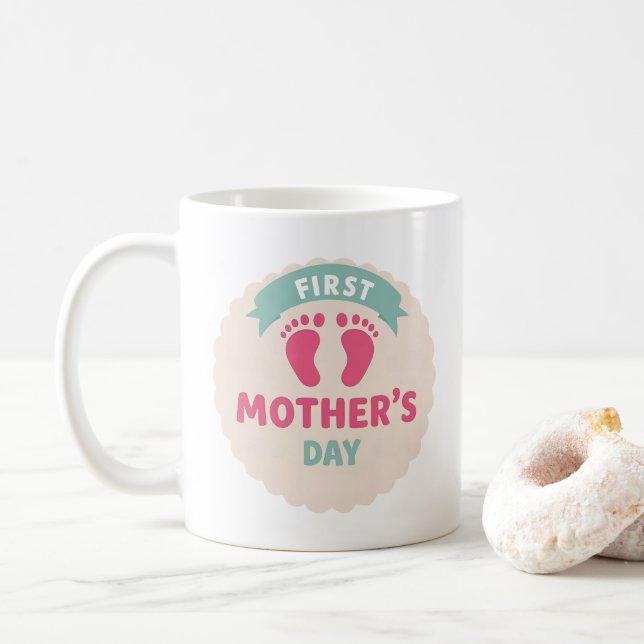 Primeira Madre na Caneca - Doce e Novo Presente Mã (Com Donut)