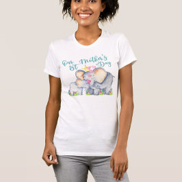 Primeira Mamãe e Camiseta Elefante para Bebês