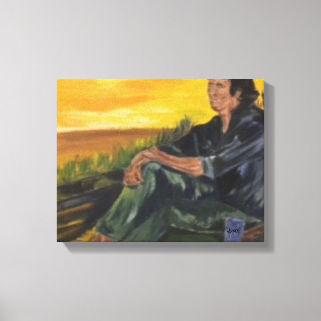 Primeira manhã, Sozinho no Rio Sarr Canvas (Frente)