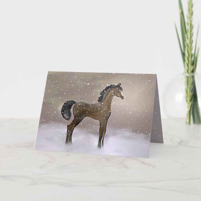 "Primeira Neve" ~ Cartão Saudável (Frente)