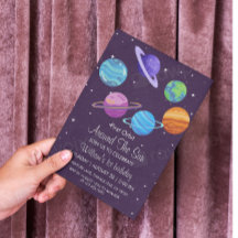 Primeira órbita em torno do convite para primeiro