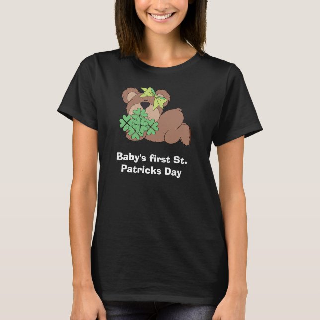 Primeira Rua do bebê. Camisa personalizada do dia  (Frente)