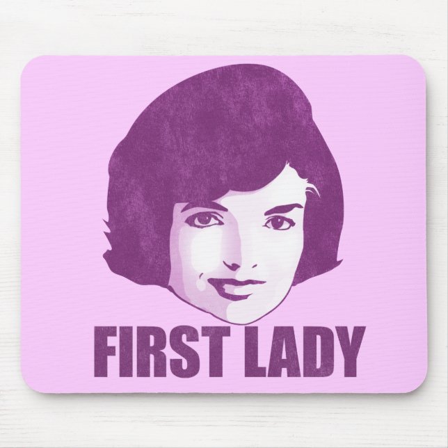 Primeira senhora Jackie O Mousepad (Frente)