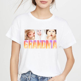 primeira vez avó colagem personalizada de 3 fotos