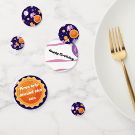 Primeira viagem à volta da decoração da festa de a