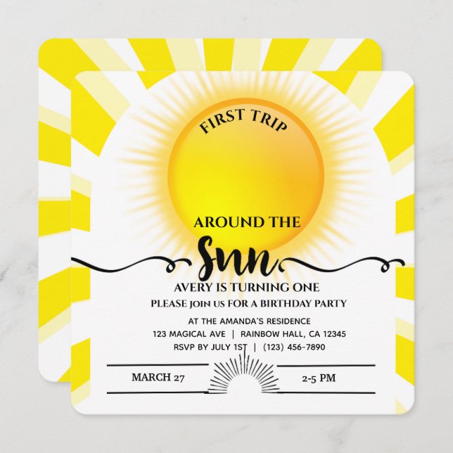 Primeira Viagem Ao Redor Da Praça Do primeiro aniv (Frente/Verso)