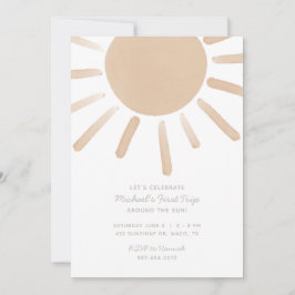 Primeira viagem em torno do convite ao primeiro an