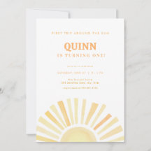 Primeira viagem em torno do convite ao primeiro an