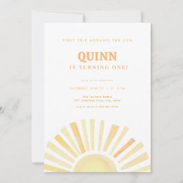 Primeira viagem em torno do convite ao primeiro an