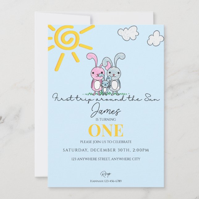 Primeira viagem em torno do convite do Partido do  (Frente)