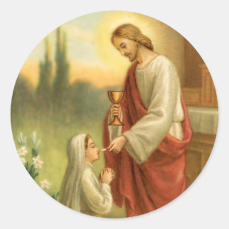 Primeiro Adesivos Comunitários: Eucarista em Todas