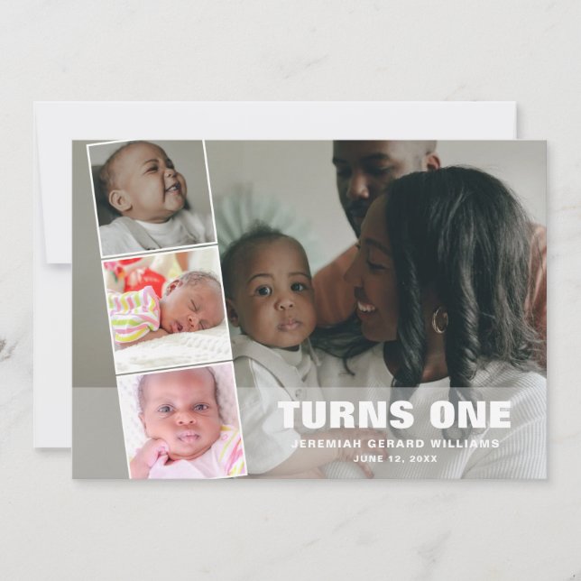 Primeiro Aniversário 4 Anúncio de Nascimento da Co (Frente)