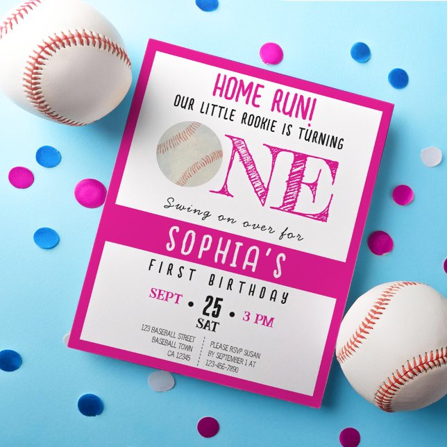 Primeiro aniversario de Bonita Rookie Baseball Bud (Criador carregado)