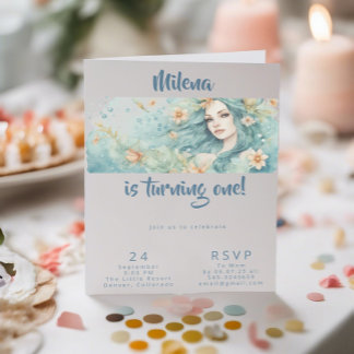 Primeiro aniversário de meninas convites de festas