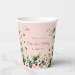 Primeiro Aniversário do Berry Personalizado Rosa